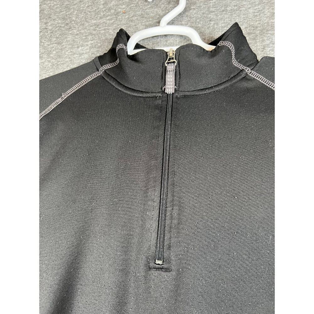 eXceed Unisex Long Sleeve 1/4 Zip Pullover Shirt Jacket Size Large Black - Picture 3 of 5
